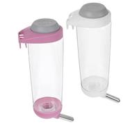 jojofuny Automatic Pet Water Dispenser 500ml Capacity Hanging Design 2pcs Pvc Material Travel Transport Water Feeder Suitable for Dog and Cat