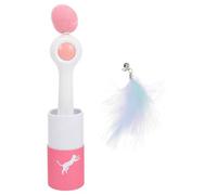 jojofuny Automatic Retractable Cat Teaser Wand for Indoor Cats Interactive Gravity-activated Stick Stimulates Hunting Instincts and Promotes Active Play Pink Color Random Accessories