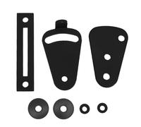jojofuny Barn Door Handles: Sliding Barn Door Pull Handle - Large Rustic Two-Side Design - Ideal Hardware for Gates Garages Sheds Furniture Black