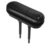 jojofuny Black Toilet Flush Button Pusher Dual Push Toilet Tank Parts Water Saving Plastic and Stainless Steel Replacement for Bathroom Water Tank Repair with Modern Aesthetic and Sleek