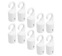 jojofuny Blind Wand Hooks with Adjustable Tilt Function Metal White 10pcs Stylish Design Replacement for Window Blinds and Home Window Treatments