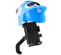 jojofuny Blue Motorcycle Phone Mount with Adjustable Sunshade Secure Clamp Phone Stand for Rearview Mirror Compatible with Smartphones and Bikes Easy Installation Holder