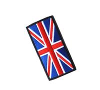 jojofuny British Flag Embroidered Sew Patches Mend and Decorate Worn Out Parts with Pumpkin Pattern Cloth Material for Clothes and Daily Articles for Backpacks and Jeans