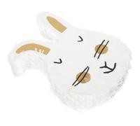 jojofuny Bunny Head Pinata Candy Filled Pull String Pinata Rabbit Shape Handmade Party Hanging Decor for ’s Birthday and Holiday Celebration