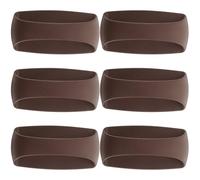 jojofuny Cabinet Pull Handles for with Polished 6pcs Brown Abs with Self-Adhesive Multi-Purpose Use Simple Solid Colour Style for Cabinets and Drawers for Home Renovation and Moving