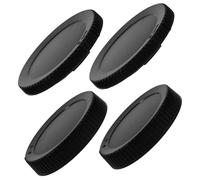 jojofuny Camera Lens Caps 4pcs Black Rear Lens Covers Protective Camera Accessories