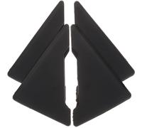 jojofuny Car Door Corner Edge Protectors 4Pcs Silicone Guards Universal Vehicle Door Anti-Rust Bumper Strips Black 2.2X1.6X0.04 Inches