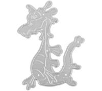jojofuny Carbon Steel Cutting Die Dragon Themed Cutting Die for Students Silver Sturdy Long Serving Life Photo Album Decoration Home Decor DIY Craft