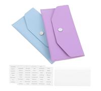 jojofuny Card Wallet Money Organiser Wallet Reusable Cash Envelope for Women Pu Coin Purse
