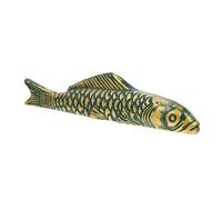 jojofuny Cast Iron Paperweight Carp Shape Chinese Style Desktop Decor Calligraphy Practice Tool for Writing and Painting