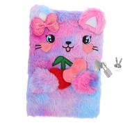 jojofuny Cat Diary With Lock: Girls Plush A5 Notebook For Writing & Drawing - Lovely Cat-themed Secret Journal For School & Travel