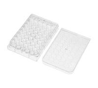 jojofuny Cell Culture Plate for Cell Growth and Experimentation with Lid, 48-well Tissue Culture Container Added Stability and Reduced Cross-contamination for Laboratory Use