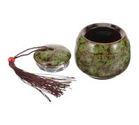 jojofuny Ceramic Dog Ashes Urn Small Sealed Keepsake with Lid | Smooth Hard Structure, Discreet Carry for Handbags and Travel, Elegant Simple Design for Cremation Remains