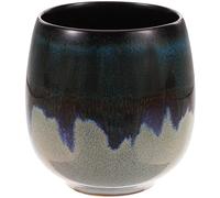 jojofuny Ceramic Tea Cup 80ml Blue Glaze for Tea Lover Daily Use