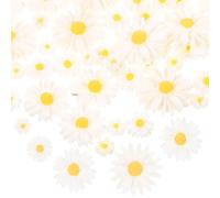 jojofuny Charms and Christmas Decor 60pcs Lightweight Resin Embellishment Daisy Shaped for DIY Phone Case Accessories and Mirror Decorations, for Charming Craft Projects