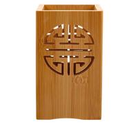 jojofuny Chopstick Holder Kitchen Utensil Draining Box with Sub-grids | Natural Wood Construction, Bottom Drain Holes, Smooth Finish, Stable Flat Base, Ventilated Drying for Cutlery Sets
