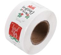 jojofuny Christmas Envelope Stickers with Cute Patterns, Adhesive Rectangular Seal Labels for Gift Wrapping, Easy to Paste and Not Easy to Fade, for Christmas Cards and Thank-You Notes