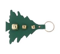 jojofuny Christmas Tree Door Knocker Bells with Sleigh Bell Hanger for Holiday Winter Entryway
