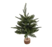 jojofuny Christmas Tree Ornaments Small Xmas Centerpiece Decoration Christmas Tree with Support Wood Base Wood Base Xmas Decoration Tabletop Iron Green