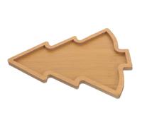 jojofuny Christmas Tree Shaped Wooden Snack Tray Multi-Compartment Wood Serving Plate for Nuts Candy and Fruits Festive Xmas Appetizer Dish for Holiday Dining