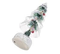 jojofuny Christmas Tree with LED Lights Color Changing Mini Tabletop Xmas Decor Pine Needle Craftsmanship Warm Glow Holiday Centerpiece for Home Party and Mantle Shelf
