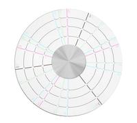 jojofuny Clay Decorative Disc Dividing Template Clay Divider Acrylic Precision Sculpture Tool for Hobbyist and Professionals Pottery-Making Ceramic Art