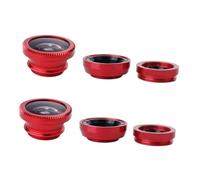 jojofuny Clip-on Phone Camera Lens Kit Metal Wide Angle 2 Sets and 10x Macro Lenses with 180 Degree Fisheye and Distorting Mirror Effect for Phone Photography of Architecture
