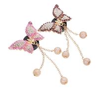 jojofuny Clips Stylish Vent 2pcs Car Butterfly Perfume Alloy Air Zinc Rhinestone Car Diffuser Minimalist Air Freshener