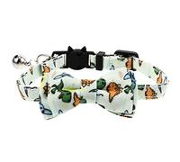 jojofuny Colorful Bow Cat Collar Pet Bowtie Collar for Cats Bowtie for Photo Sessions Material