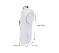 jojofuny Compact Personal Security Alarm Keychain with Loud Emergency Siren and LED Light for Elderly Joggers Students Lightweight Material for Self and Night Safety