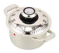 jojofuny Compact Soup Pot Shaped Kitchen Timer with Digital Display, 60-minute Countdown Reminder for Cooking and Kitchen Use, Novelty Timer for Study and Home