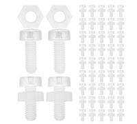 jojofuny Corner Fastener Kit Ensuring Stability and Safety 100pcs Three-sided Acrylic with M3x6 Screws and M3x2.4 Nuts for Furniture Making and Mechanical Equipment