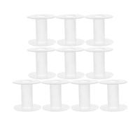 jojofuny Craft Thread Spools 15Pcs Plastic Empty Bobbins for Yarn, Ribbon, and Elastic String Projects