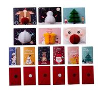 jojofuny Creative Christmas Greeting Cards with Envelopes Honeycomb Pop Up Holiday Cards for Family and Friends Premium Thick for Festive Wishes and Seasonal Blessings