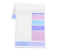 jojofuny Creative Daily Schedule Planner Notepad Large Purple Tear Off Pages for Students and Professionals Office Work Planning Reminder Note Pad with Generous Writing Space and Quality