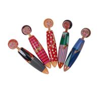 jojofuny Creative Doll Shape Ballpoint Pens Set Color 5pcs and Students, Smooth Writing with Comfortable Grip, Plastic Material for Home and Everyday Use on Paper