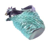 jojofuny Creative Dragon Shaped Succulent Planter Pot for Small Bonsai and Cactus, Blue Resin Material, Decorative and Long Use Garden and Office Plant Pot