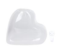 jojofuny Creative Heart-shaped Glass Hanging Planter Vase for Water Plants, Wall-mounted Hydroponic Flower Pot with No-trace Nail, Decorative Glass Plant Container for Indoor Garden