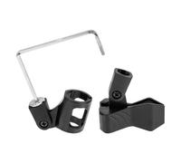 jojofuny Creative Mic Stand Clip and Microphone Holder in Black Abs and Iron Material Practical Sax Microphone Clip for Fixation Use with Saxophone and Desk Mic Holder