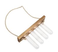 jojofuny Creative Wall-Mounted Glass Test Tube Vase Set with 4 Small Hydroponic Planters for Indoor Air Plants and Live Houseplants, Water Vases for Wall Gardening Decor