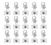 jojofuny Curtain Track Silent Rollers Double Wheel 20Pcs Flexible Alloy Gliders for Straight and Curved Rails Drapes Home and Office