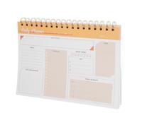 jojofuny Daily Planner Notepad for Study and School with Reminder Function and Efficient Planning, Spiral Bound Paper and Iron Material, Simple Stylish Design for Academic Management