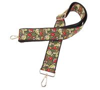 jojofuny Decorative Adjustable Crossbody Strap Widened Comfortable Strap for Handbags Purses and Crossbody Bags Embroidered Design Flower