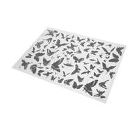 jojofuny Delicate Underglaze Flower Paper for Pottery Ceramic Decal Transfer Smooth Clay Transfer for Porcelain DIY Coloring with Traditional Blue Floral Bird Pattern