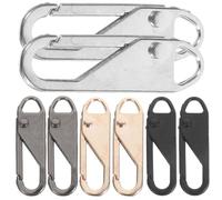 jojofuny Detachable Alloy Zipper Pull Replacement Easy-to-use Design 12 Pcs for Broken Zipper Pulls Suitable for Suitcases and Jackets for Travel and Everyday Use