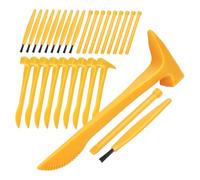 jojofuny Dinosaur Digging Kit PVC Excavation Tool Set for Hammer Brush and Nail Ergonomic Archaeological Dig Kit for Precise Resistant Tools Educational Dino Dig