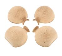 jojofuny DIY Flower Container Mold 4Pcs Small Half Wooden Vase Base for Decorating and Crafting in Home and Office