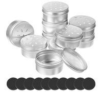 jojofuny Dog Scent Training Containers Aluminium, with Magnetic Dots | 10 Soft Magnetic Stickers, 25x2mm Size, Indoor and Outdoor Use, for Trainers and Pet Owners