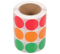 jojofuny Dot Stickers 3Cm Circle Coding Labels, 1500Pcs Adhesive Dots for School, Office and Home Classification (Green, Red, Orange)