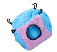 jojofuny Double-Layer Hanging Hamster Hammock Cage Cotton Nest, Small Pet Cube Bed for Dwarf Hamsters, Sugar Gliders and Guinea Pigs, Winter Warm Bedding for Small Animals